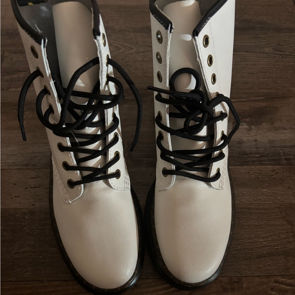 Brand new. Doc Marten Zavala Boots size women’s US 8 UK39 White Boots.